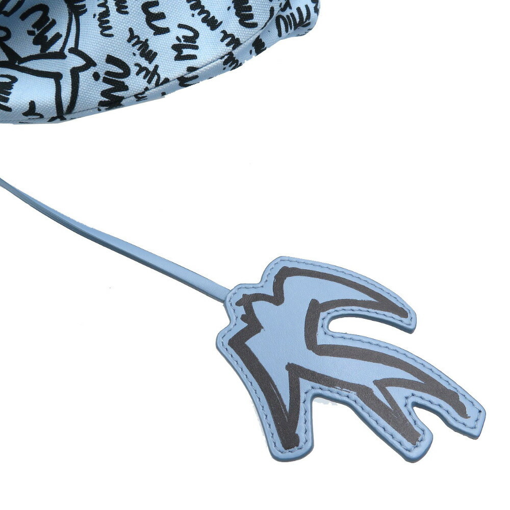 Miu Miu Swallow Pattern Drawstring Bag - Picture 4 of 7